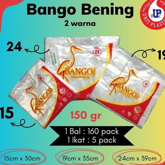 Plastik Kresek Bango Bening 15