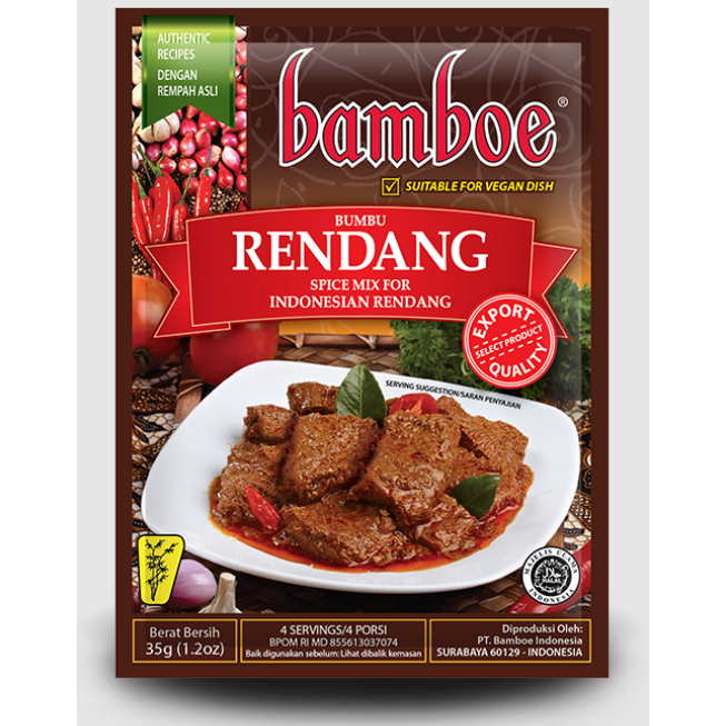 

Bamboe Bumbu Rendang Instan 35 gram