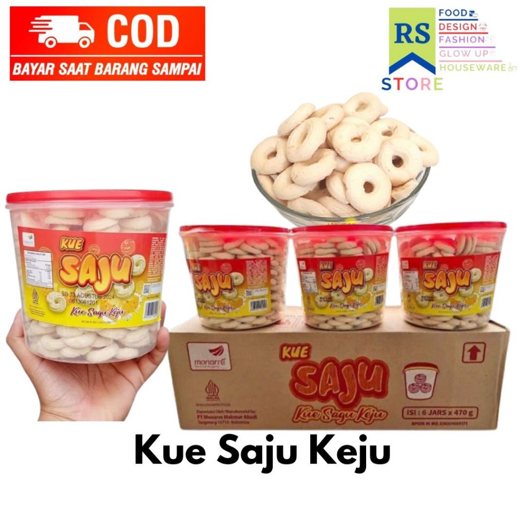 

kue kering sagu kejukemasan toples / kue saju mini / kue saju (sagu keju) sudah free buble wrap / kue snack salju keju / sagu keju kue kering original keju snack cemilan kue kering enak / kue semprit keju / kue saju rasa keju susu 1 toples 470gram cooki