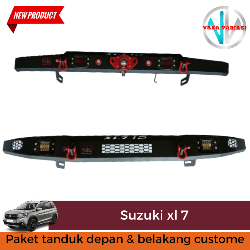 Paket Tanduk Depan Towing Belakang Model Custom Mobil Suzuki XL7