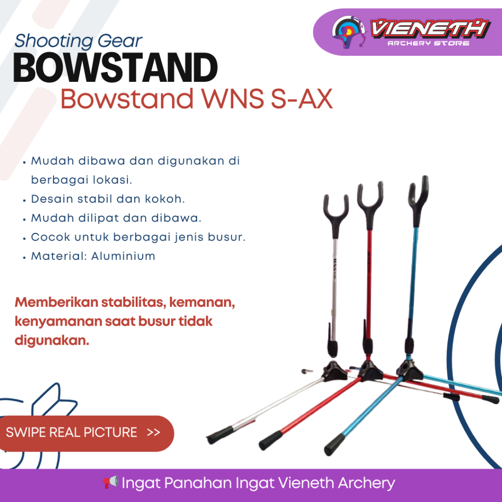 WNS S-AX BOW STAND - BOW STAND WNS - WNS S-AX - PANAHAN.- Penyangga Busur Stabil dan Kokoh