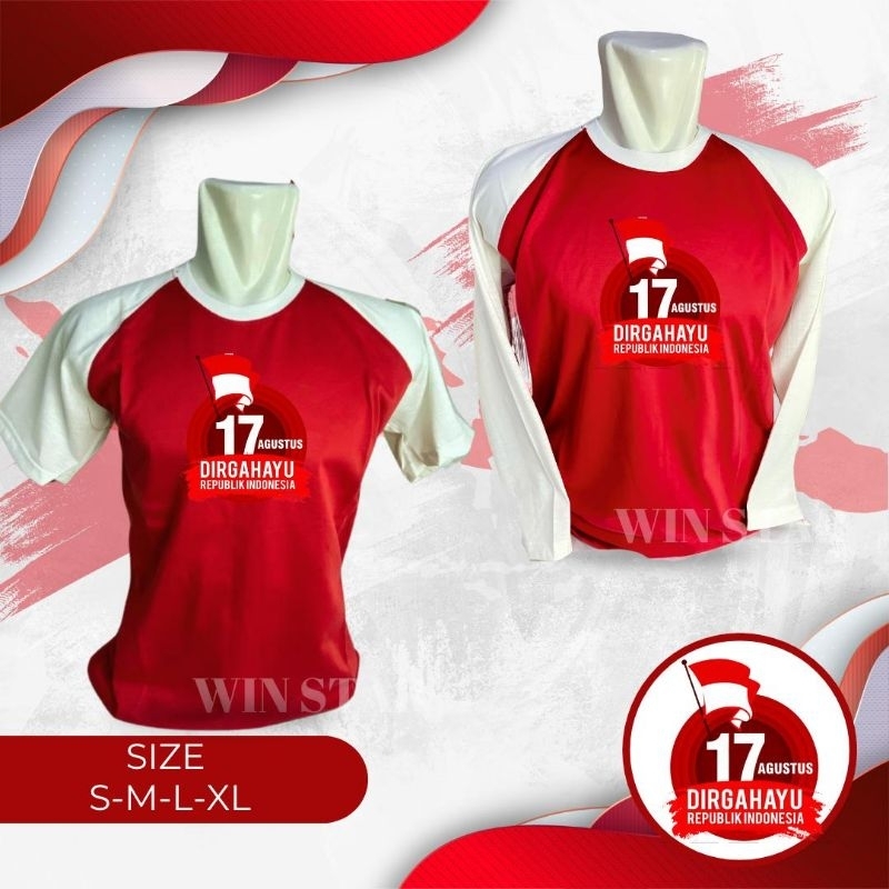 kaos merah putih 17  Agustus/kaos kemerdekaan/oblong 17 Agustus kemerdekaan