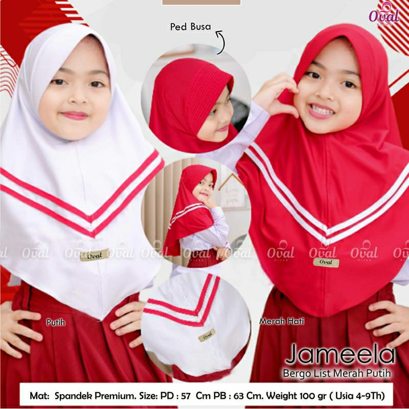 jameela bergo anak merah putih