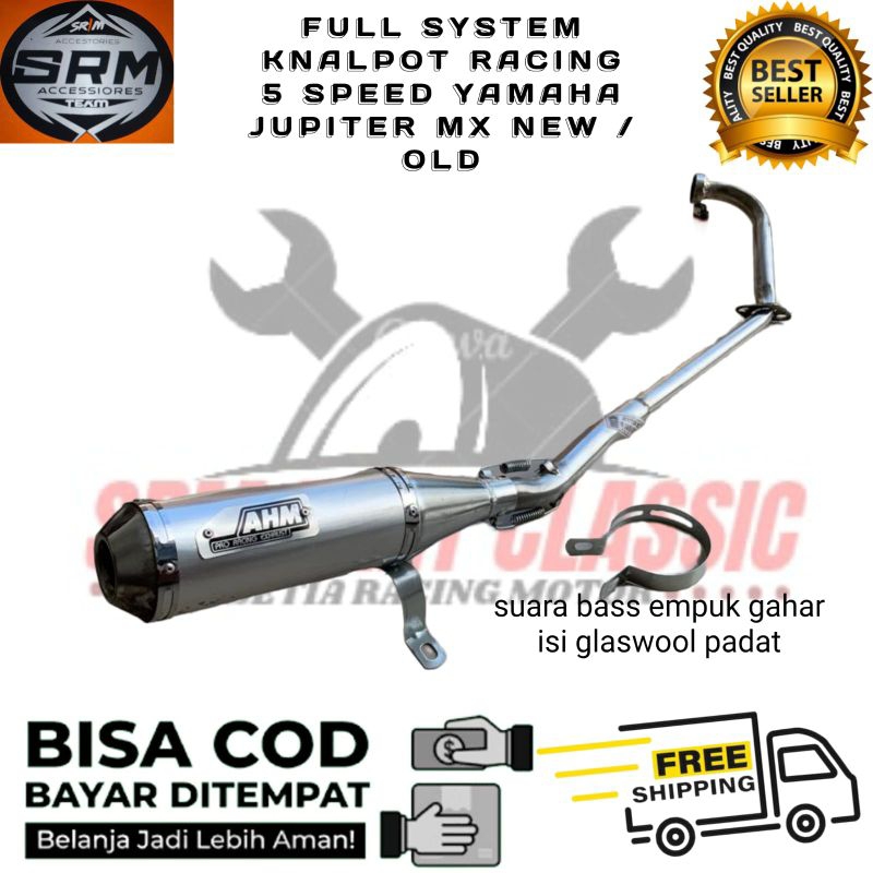 Kenalpot AHM knalpot Nalpot racing jupiter mx old mx new mx135 suara bass mpuk gahar