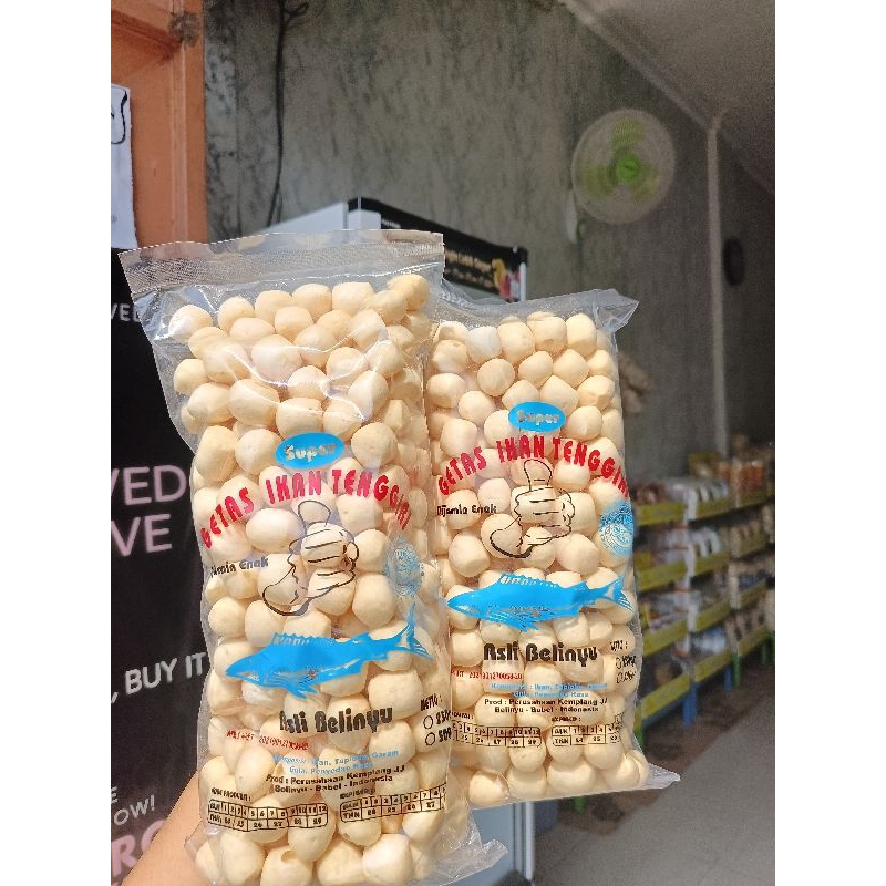 

GETAS Ikan Tenggiri Super Cap Jempol, asli Belinyu netto 250 gr ( dijamin enak )