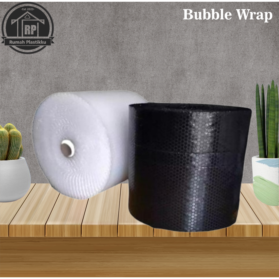 

[5kg] Bubble Wrap Hitam dan Bening