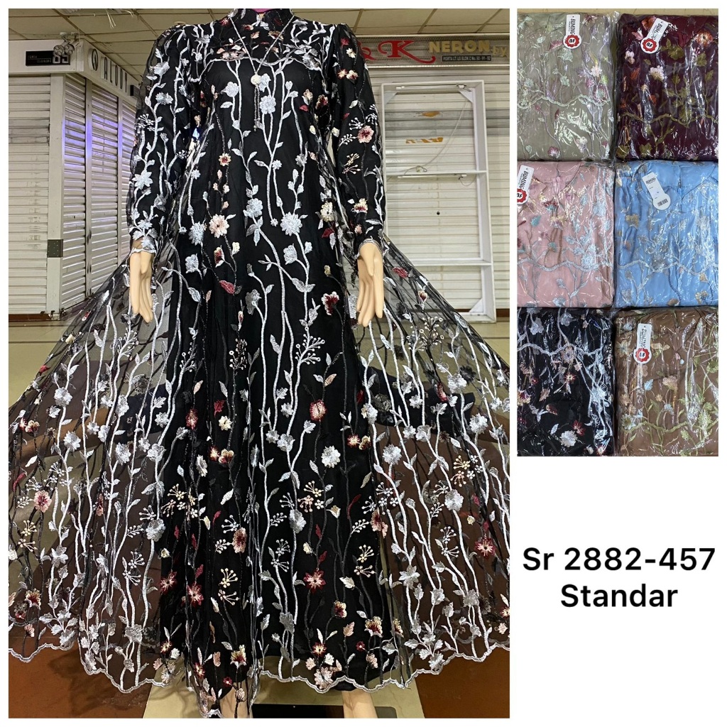 NAMIRA DAN JUMBO NAMIRA GAMIS Tille/GAUN MUSLIM WANITA/TILLE GAMIS PESTA/LD 110 CM PANJANG BAJU 140 