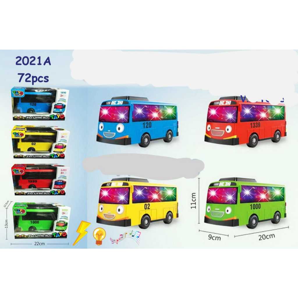 9988A - TAYO LAMPU N MUSIK Mainan Bus Tayo Besar Lampu Dan Musik