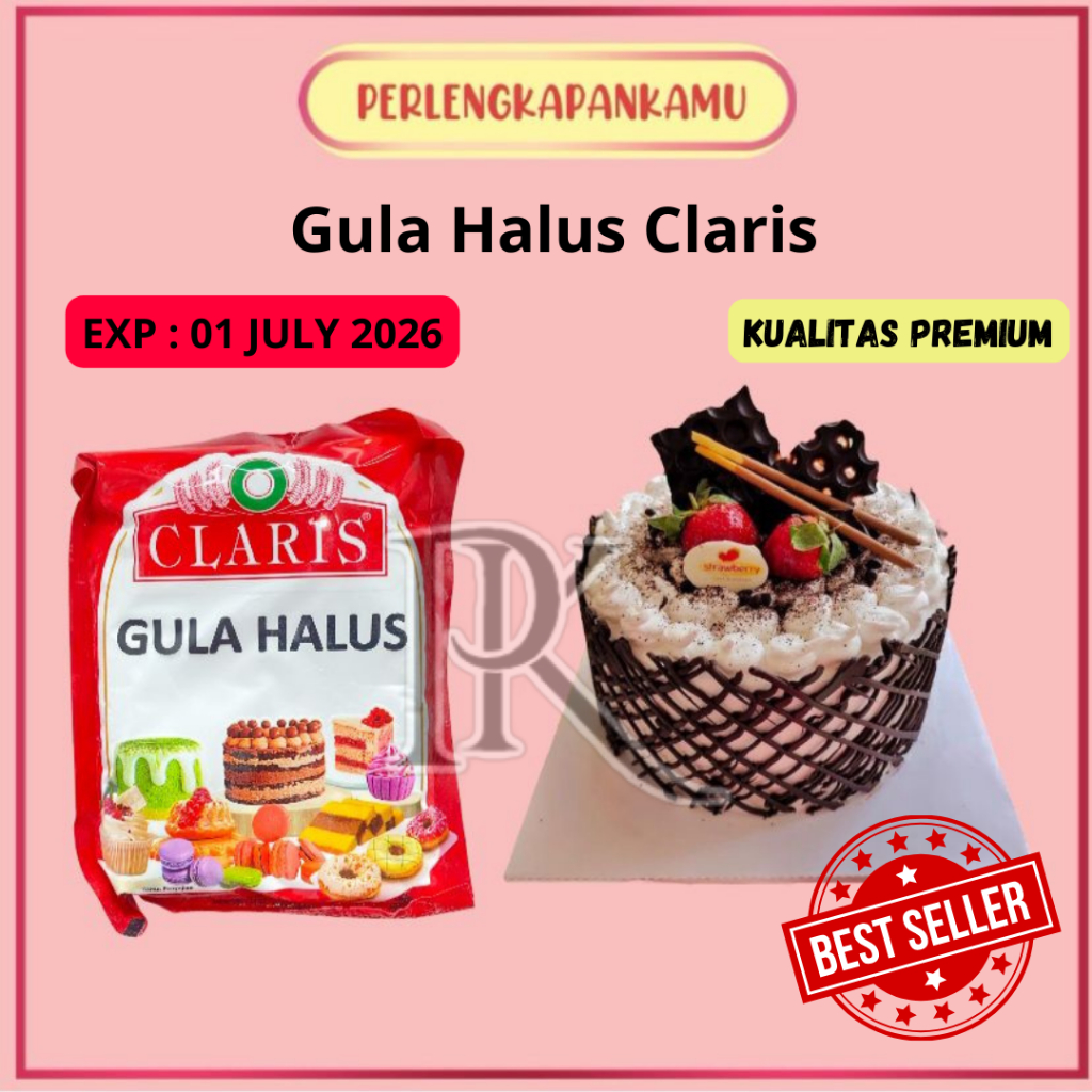 

Gula Tabur Donat Orange Halus Merah Tepung Gula Dingin Claris 250gram