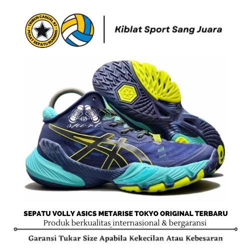 PROMO ORIGINAL ASICS METARISE Sepatu Voli Gel Metarise / Sepatu Volly Metaris / Metaris Sepatu Volle