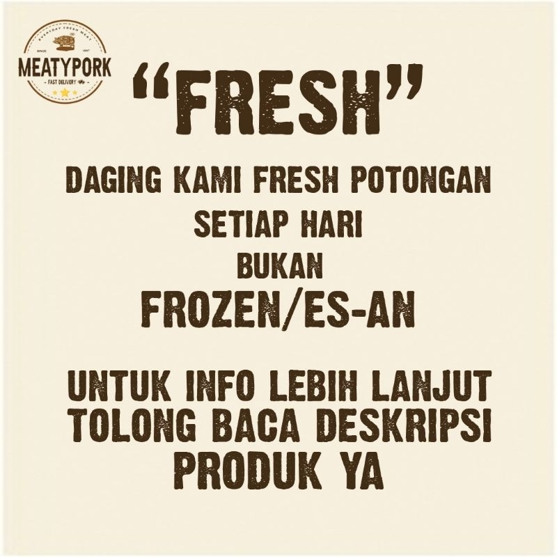 

Daging Babi Giling Fresh Setiap Hari