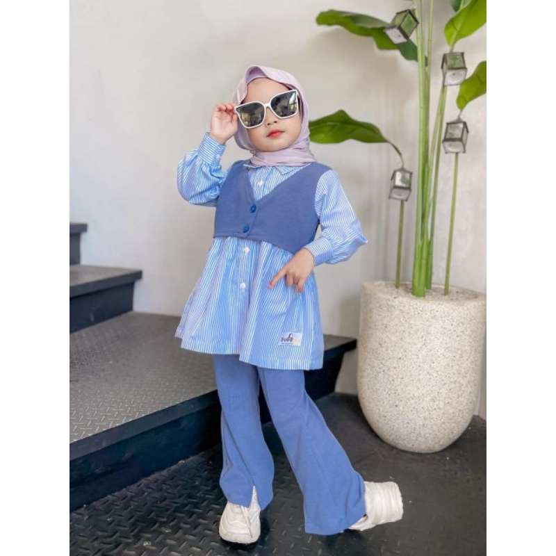 Setelan Anak Perempuan Oneset Moana Babyara (Tanpa Hijab)
