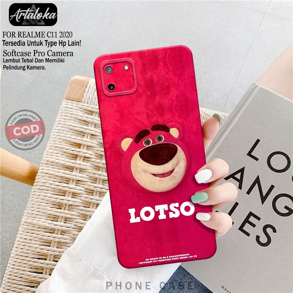 Softcase Hp Realme C11 2020 Fashion Case Kartun Case Realme C11 2020 Silikon TPU Pro Camera Casing R