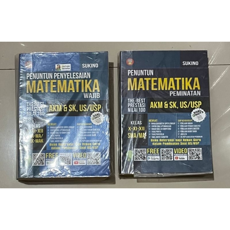 buku matematika sukino wajib & peminatan