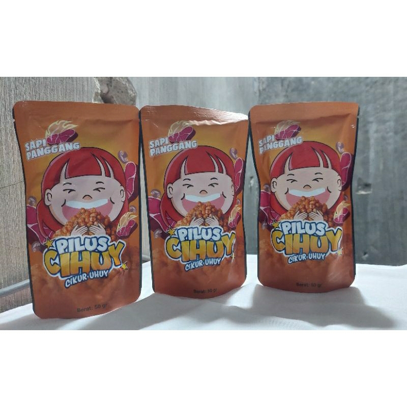 

Snack snak camilan murah enak PILUS CIHUY RASA SAPI PANGGANG