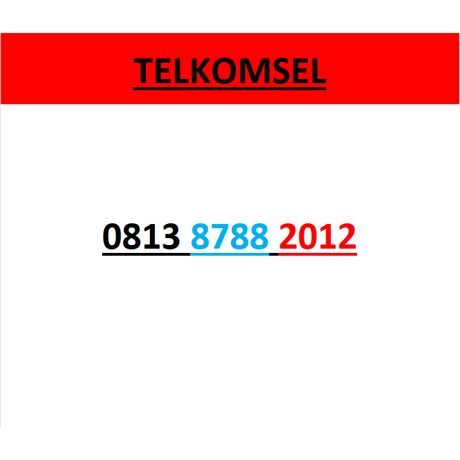 Nomor cantik simpati seri tahun 2012 murah lengkap w1100