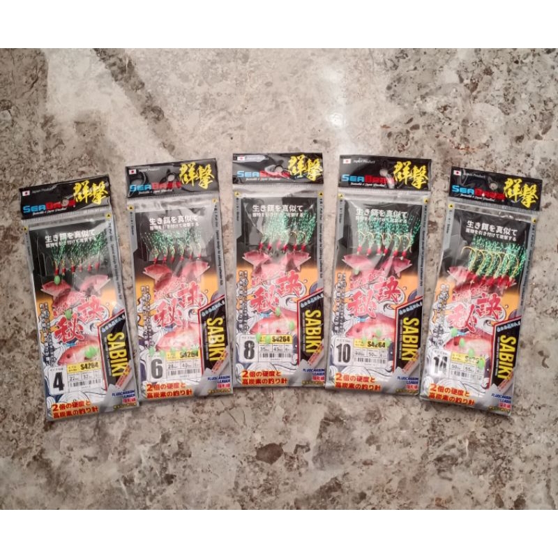 Rangkaian Pancing Sabiki Seabazz - Umpan Pancing Sabiki