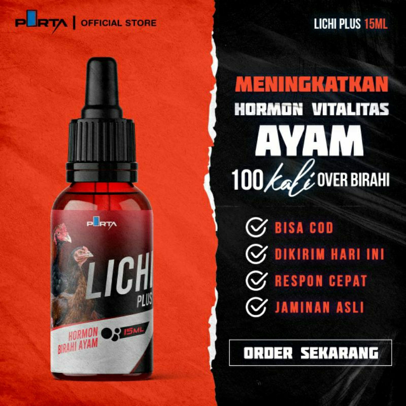 Lichi Plus Peningkat hormon birahi kawin ayam jantan & betina