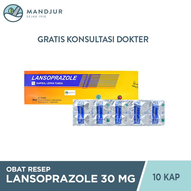 Lansoprazole 30 Mg Strip 10 Kapsul