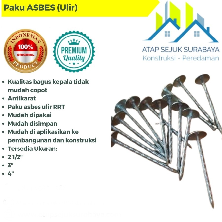 Paku Payung Asbes Ulir