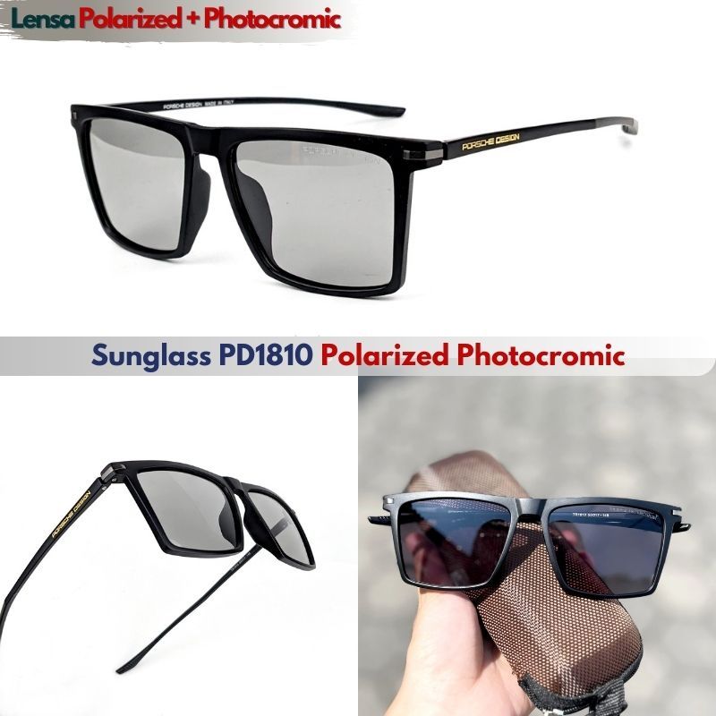Kacamata Photochromic Pria | Kacamata Cowok Photochromic Kotak | Sunglass Porsche TR1810 Polarized