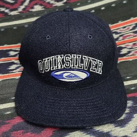 Topi Vintage Quiksilver Rare Wool 6 Panel Hat Second Original