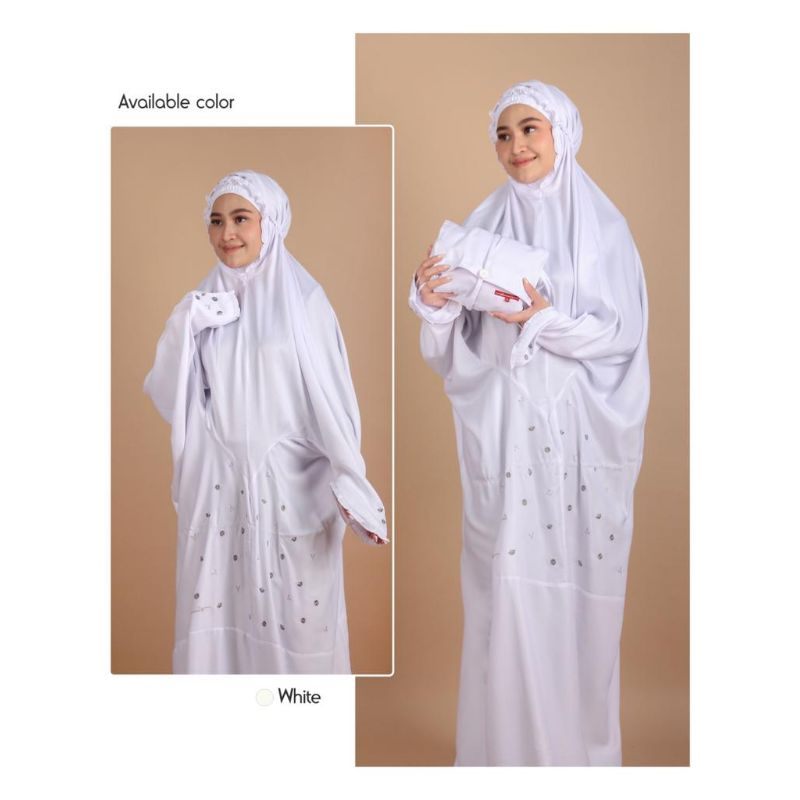 MUKENA DANNIS M230501 / MUKENA TERUSAN PUTIH