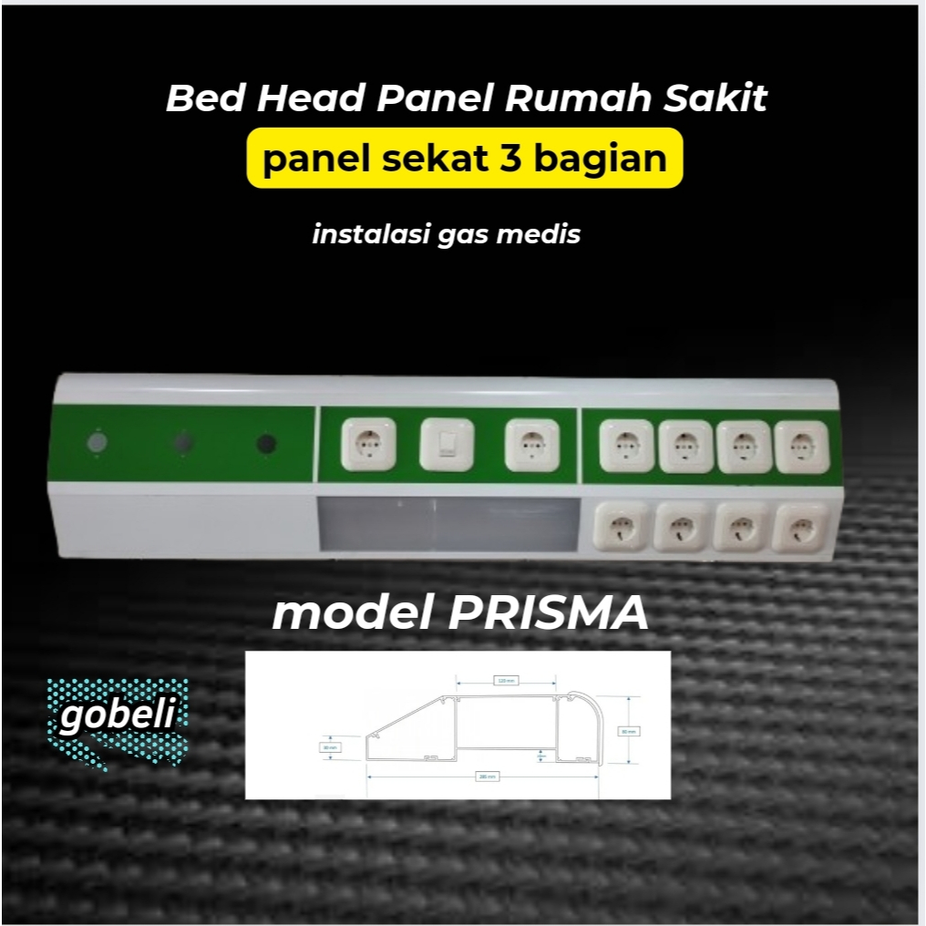 Bed Head Panel Rumah Sakit model PRISMA