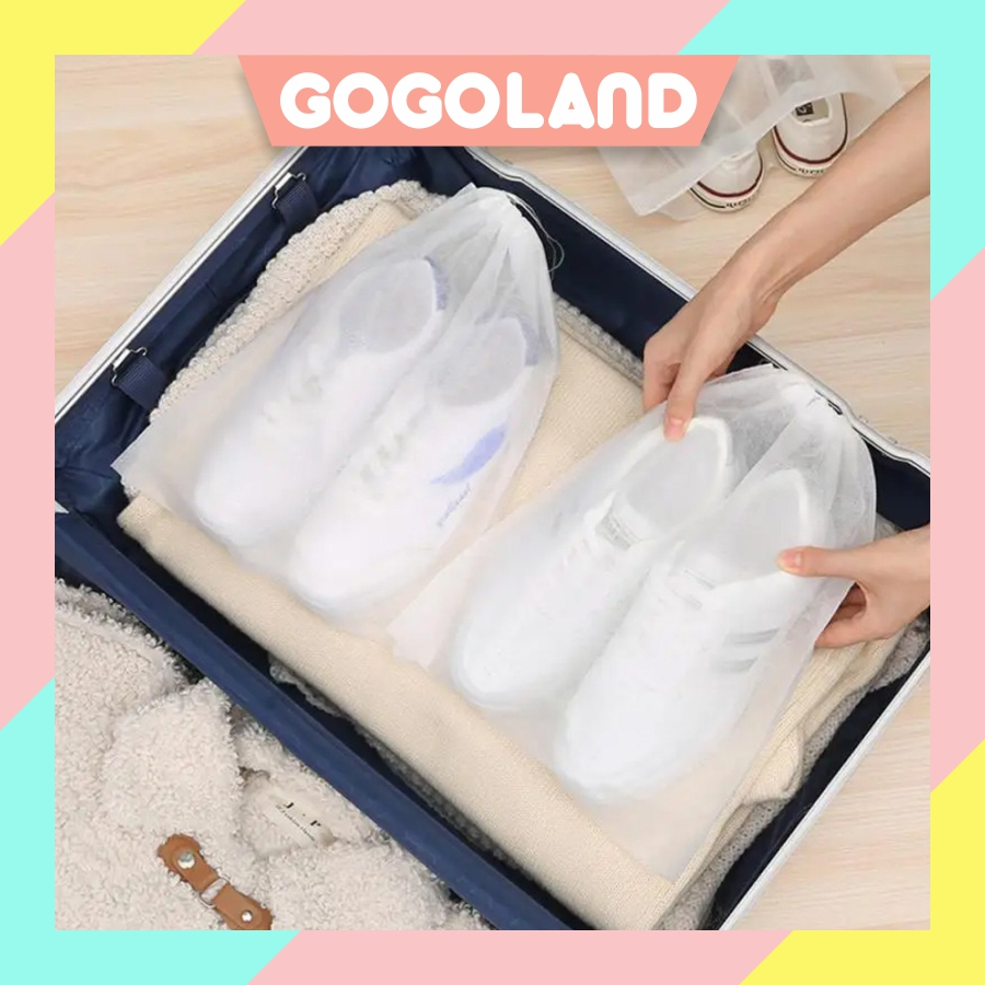 GOGOLAND Serut Simpan Tas Serut Penyimpanan Sepatu Dustbag Travel Organizer Pouch Serbaguna Simpan S