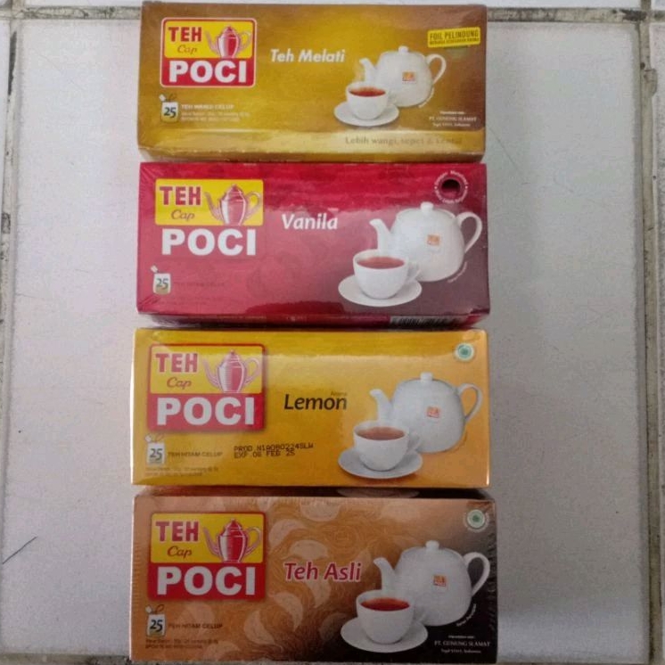 

Poci Teh Melati Vanila Lemon Asli Isi 25s