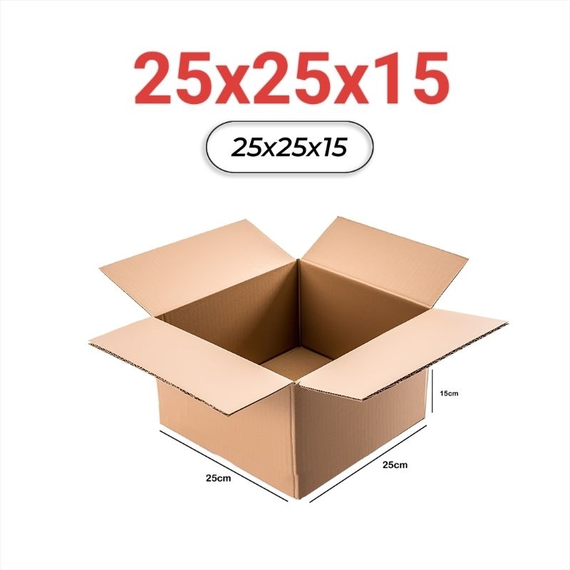 

Kardus Box Polos uk 25x25x15cm Packing Baru