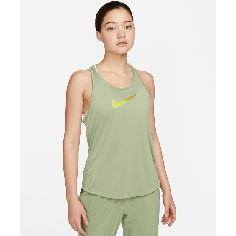Nike Dri-FIT Women's One Swoosh Running Tank - Oil Green
