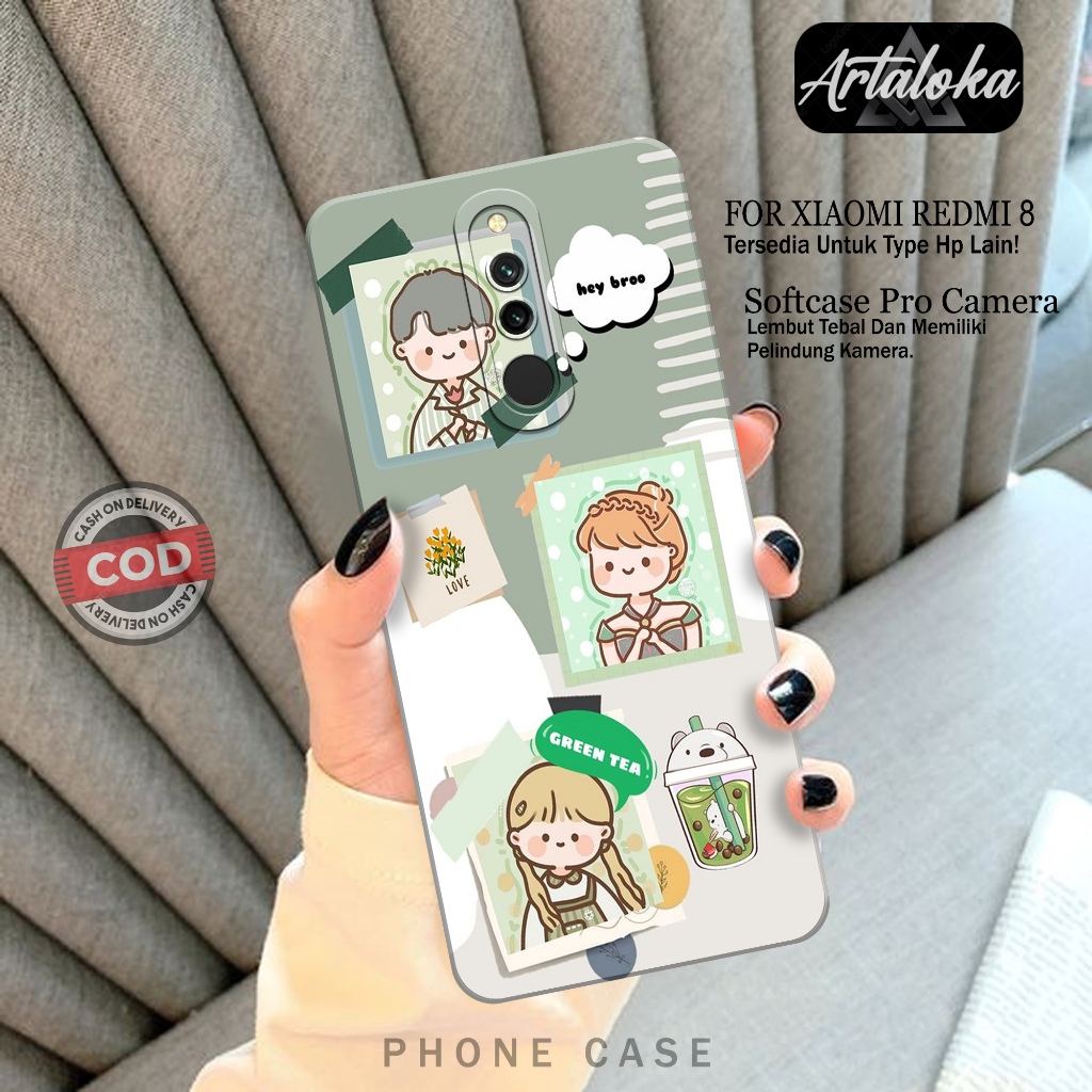 Softcase Hp Xiaomi Redmi 8 Fashion Case Kartun Case Xiaomi Redmi 8 Silikon TPU Pro Camera Casing Xia