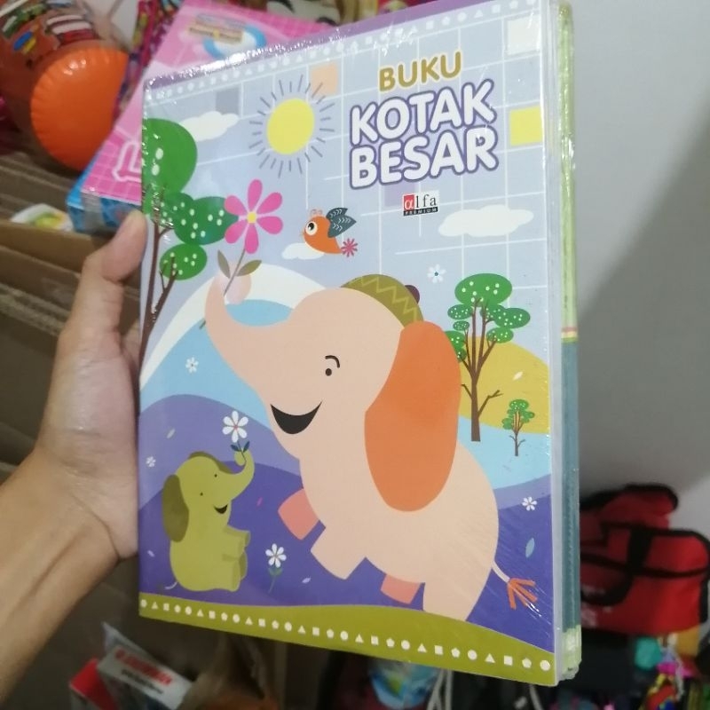 

Buku Kotak besar alfa premium isi 38 lembar buku tulis kotak besar