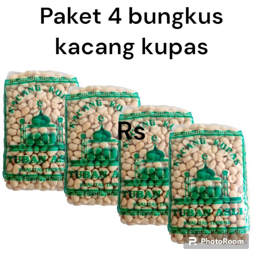 

4 Pack Kacang Kupas Tuban | Kacang Tanah Mentah Kupas KEMASAN 350 G