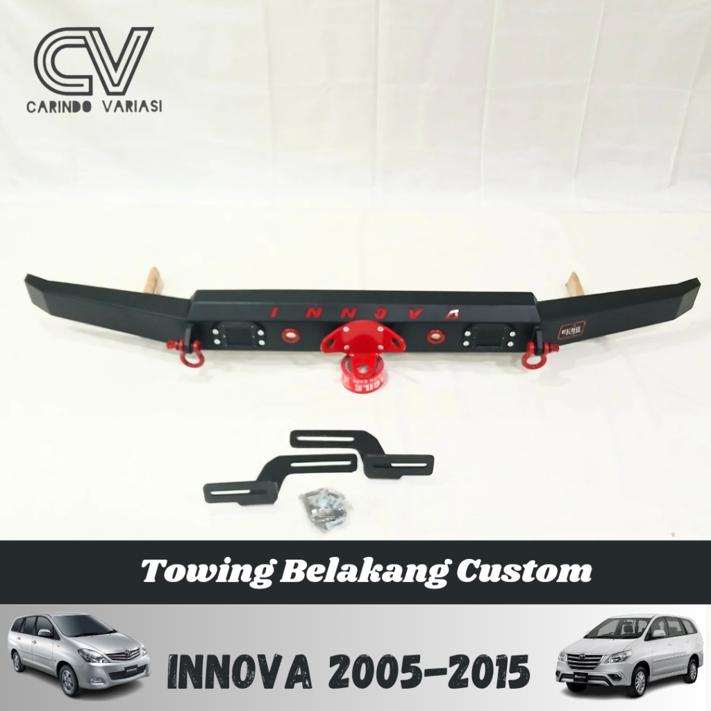 Towing Belakang Custom Mobil Innova 2005-2015 Emboss