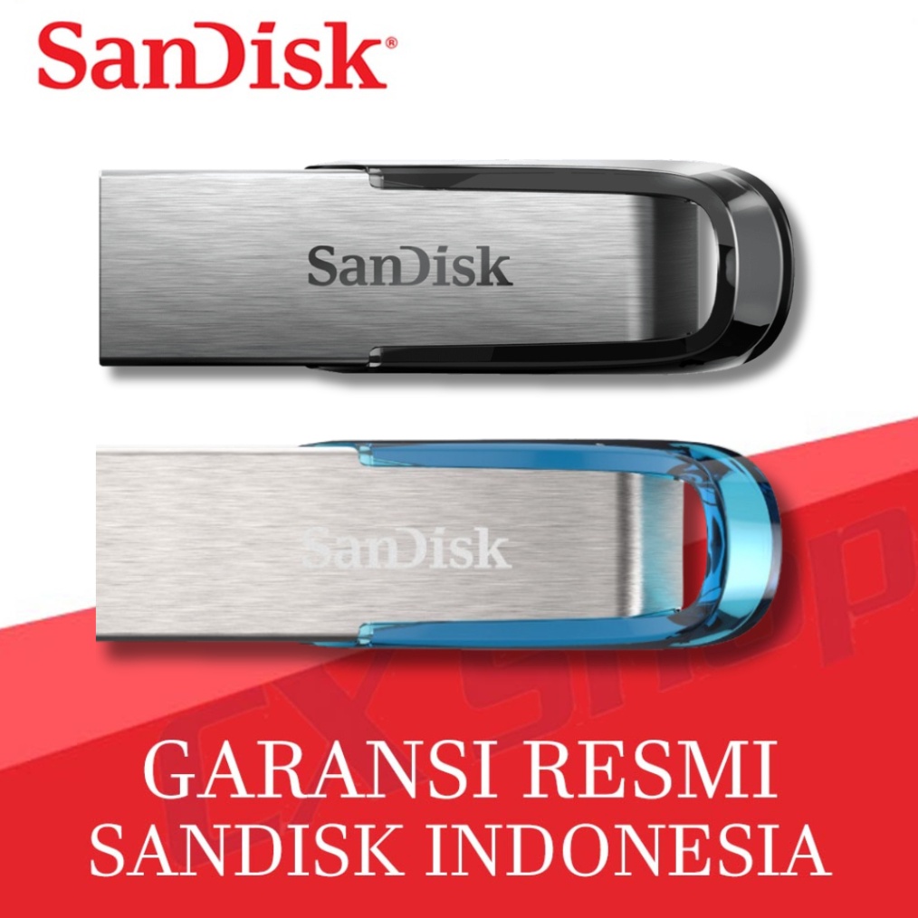 SanDisk Ultra Flair USB 3 15MBs Flashdisk CZ73 16GB 32GB 64GB 128GB 256GB 512GB KODE K5G9