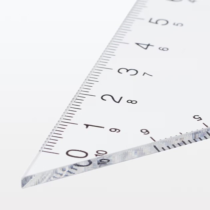 

Muji Triangle Ruler / Acrylic Set Square 30 45 60 degrees - Penggaris Segitiga