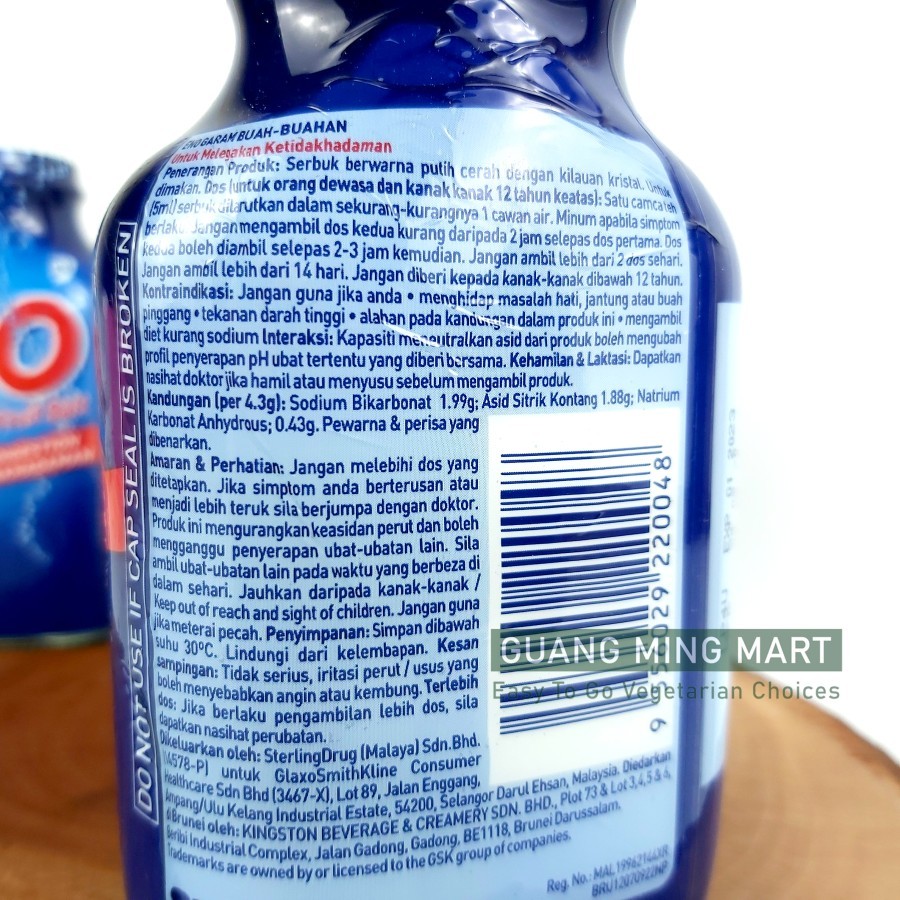 

RB ENO FRUIT SALT BOTOL 200G / GARAM BUAH BUAHAN