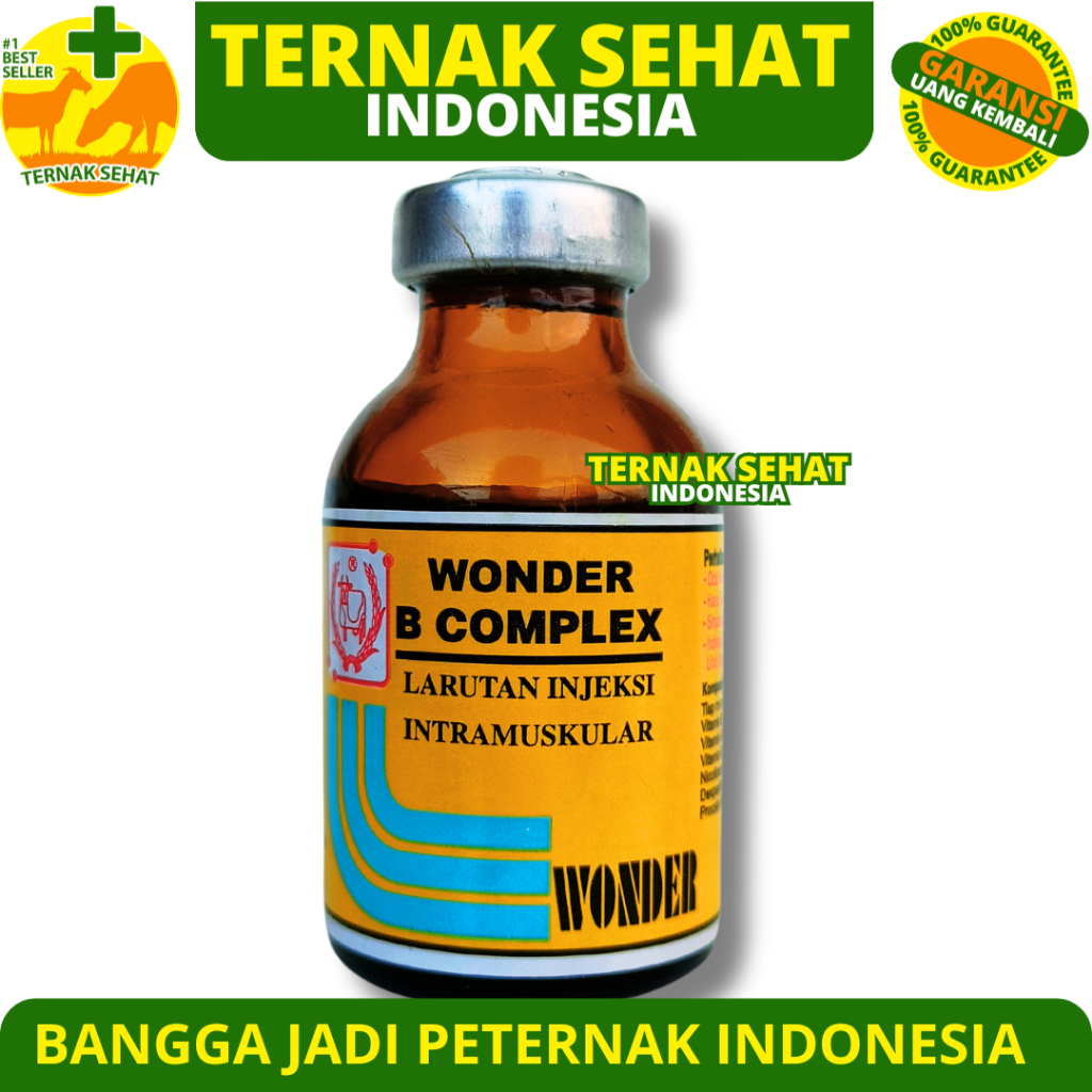 WONDER B COMPLEX 20 ML - Vitamin B Komplek Hewan - Vit B Kompleks Hewan