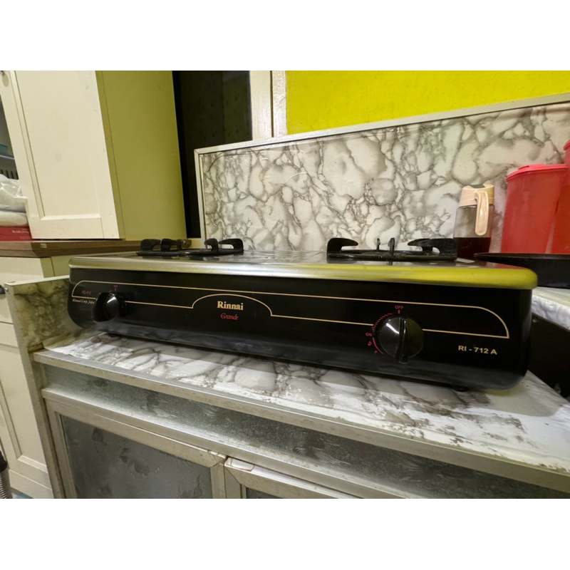 kompor gas 2 tungku dan rak nya