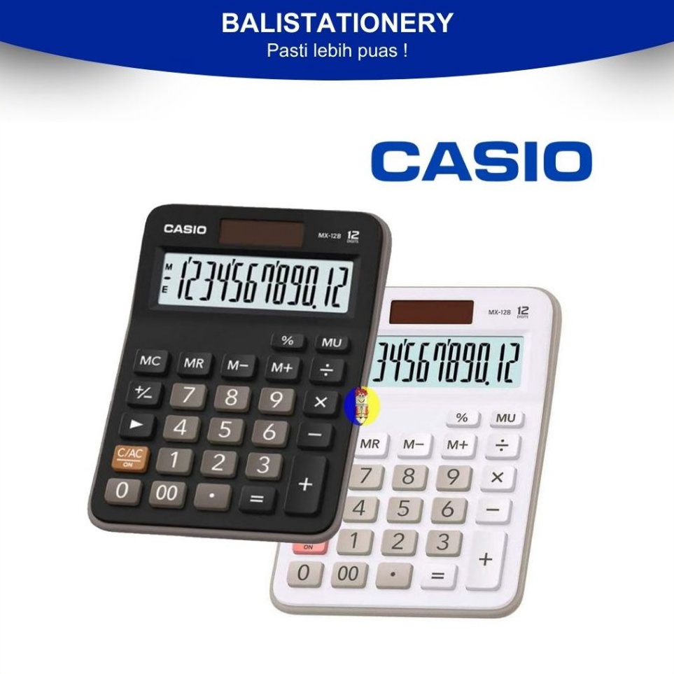 

Kalkulator Casio MX12B Black White KODE P1V4