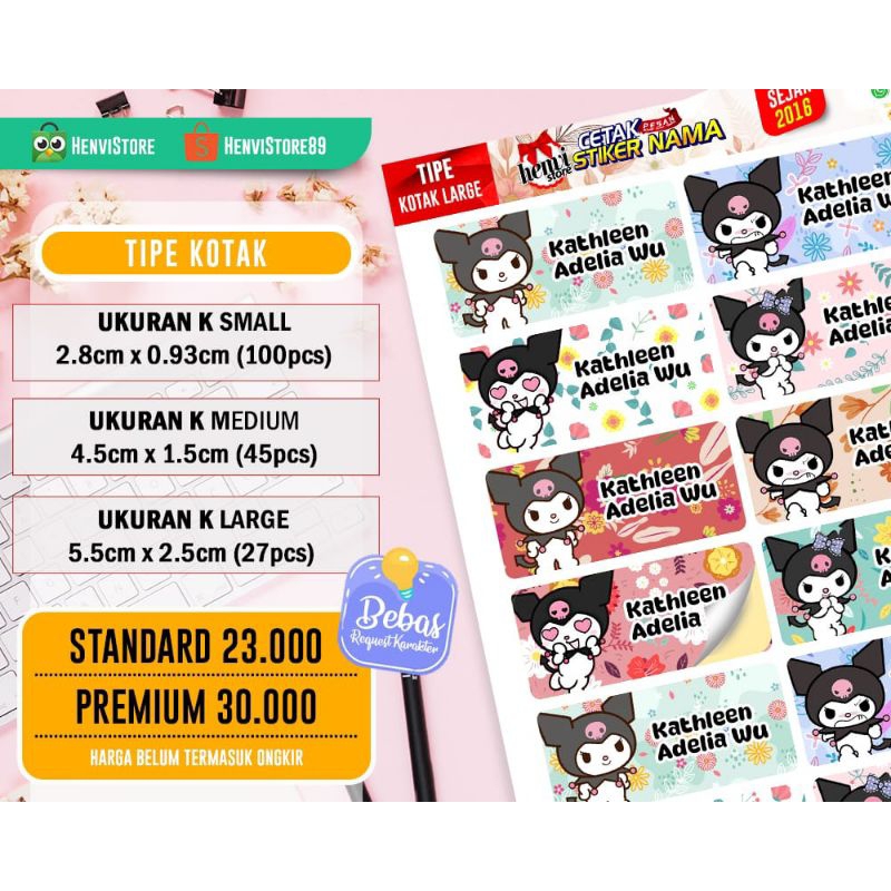 

TIPE KOTAK PREMIUM
