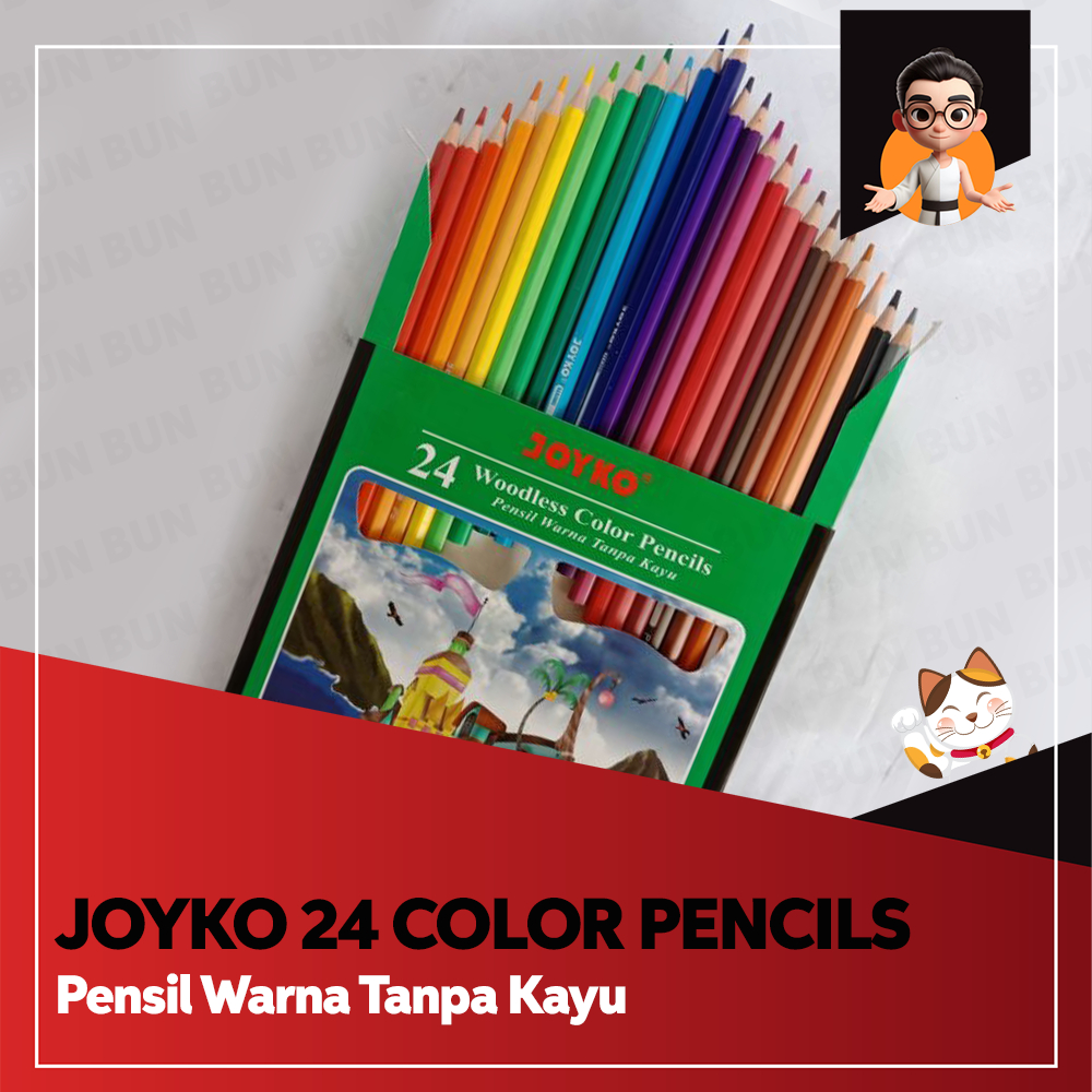 

CP 104 Pensil 24 Warna Joyko CP-104 Panjang CP104