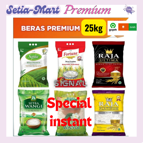 

Special Instant Beras Kemasan Premium 25 Kg Merk Bunga-Kembang-Rojolele