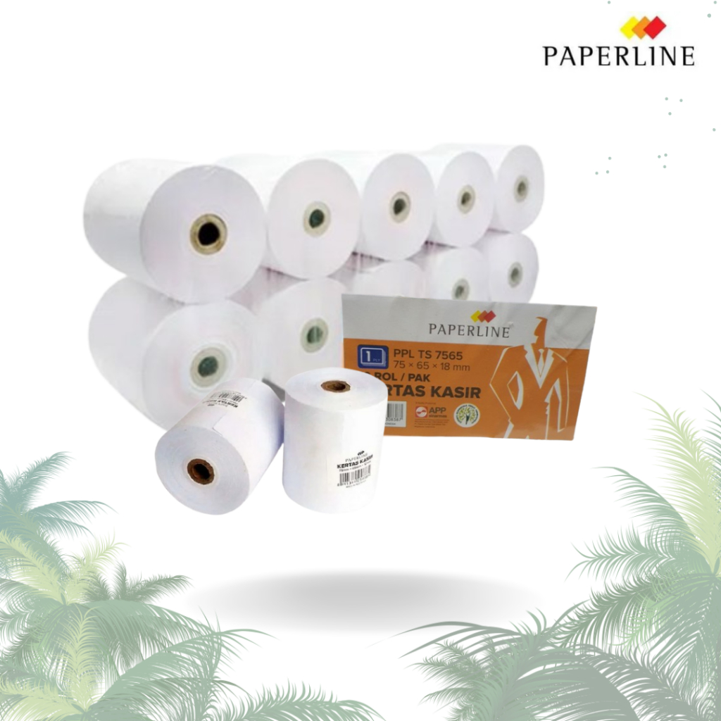 

Kertas Kasir Paperline 75x65 / Kertas Struk HVS (PACK)