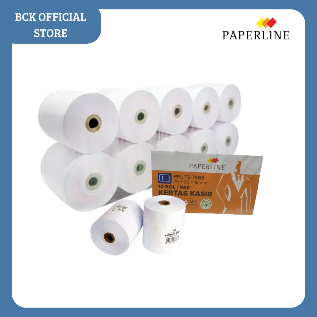 

Kertas Kasir Paperline HVS 75X65 (PACK)