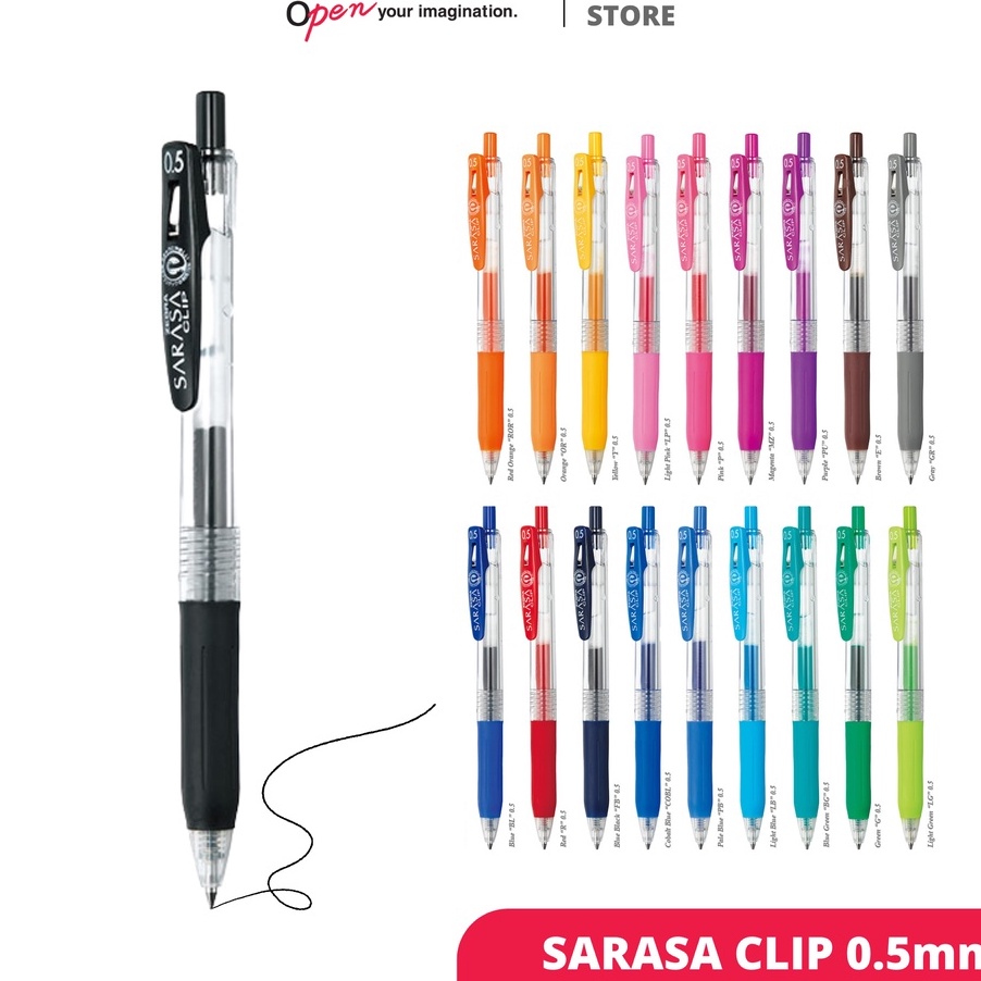 

HJ6 Zebra Gel Pen Pulpen Sarasa Clip 5mm