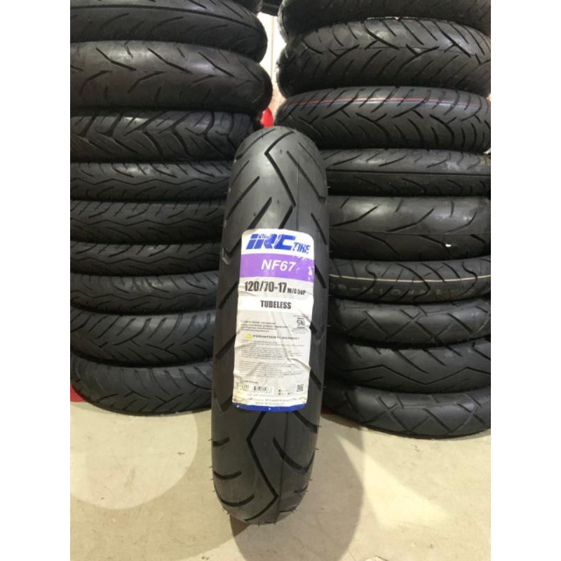 Ban Luar 120/70-17 NF67 M/C58P Tubeless IRC 100% Original