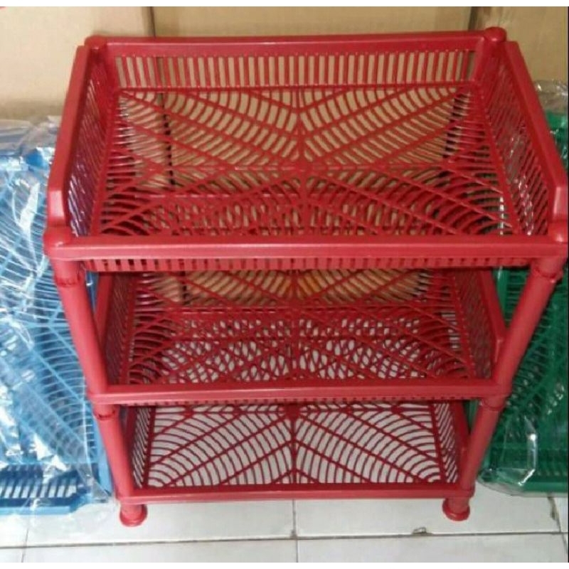 RAK BUMBU 3 SUSUN SERBAGUNA/RAK BASO SUSUN 3 SEDANG/RAK BUAH DAN SAYUR